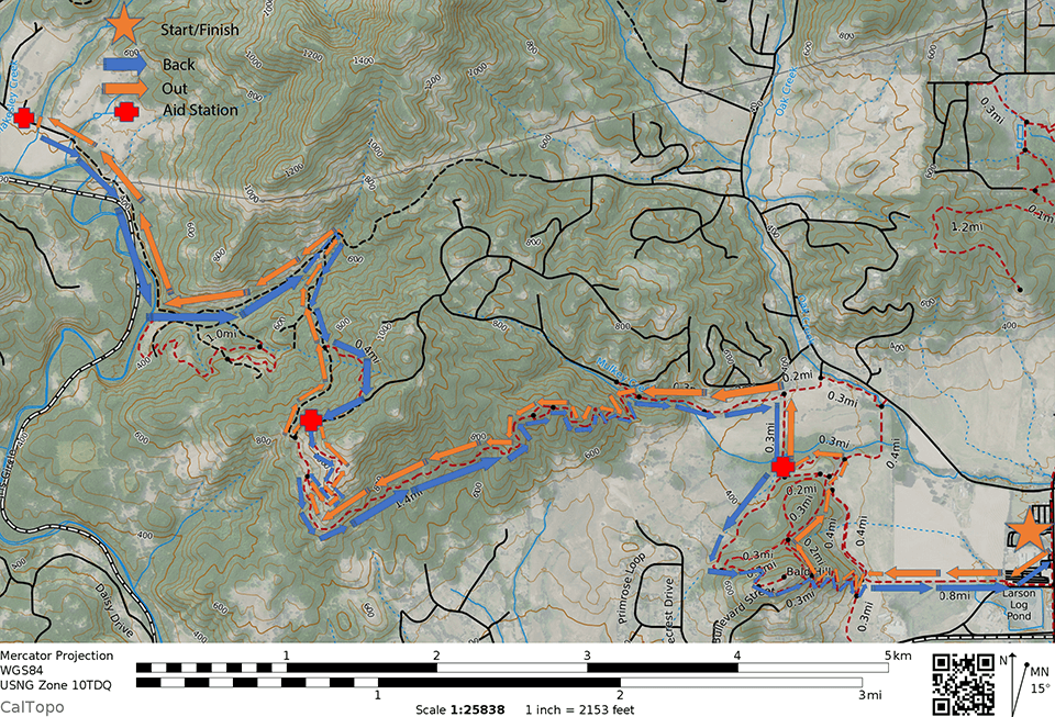 Courses Run for the Hills Trail Race